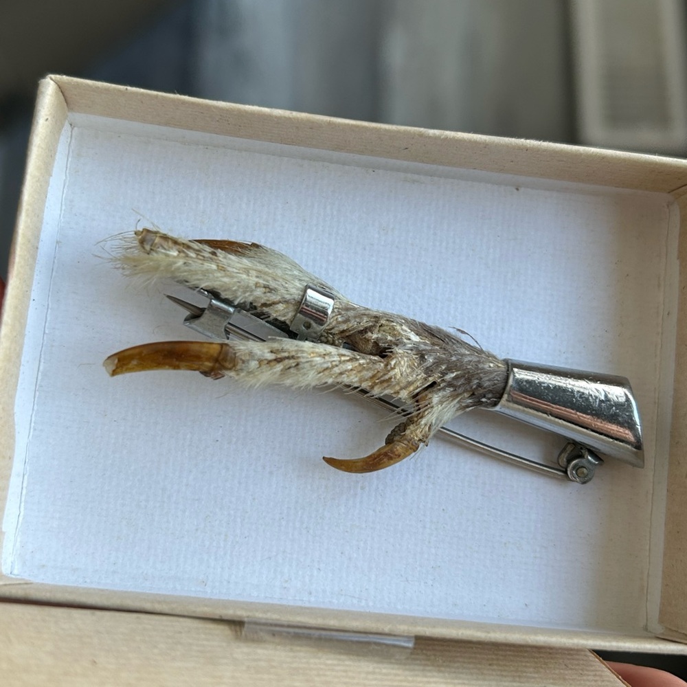 Lucky goose foot quilt vintage pin brooch 🪿 - Picture 4 of 9